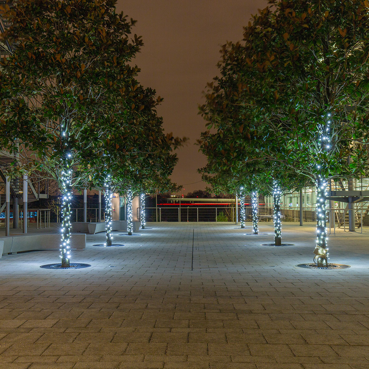 Business park Christmas light installers
