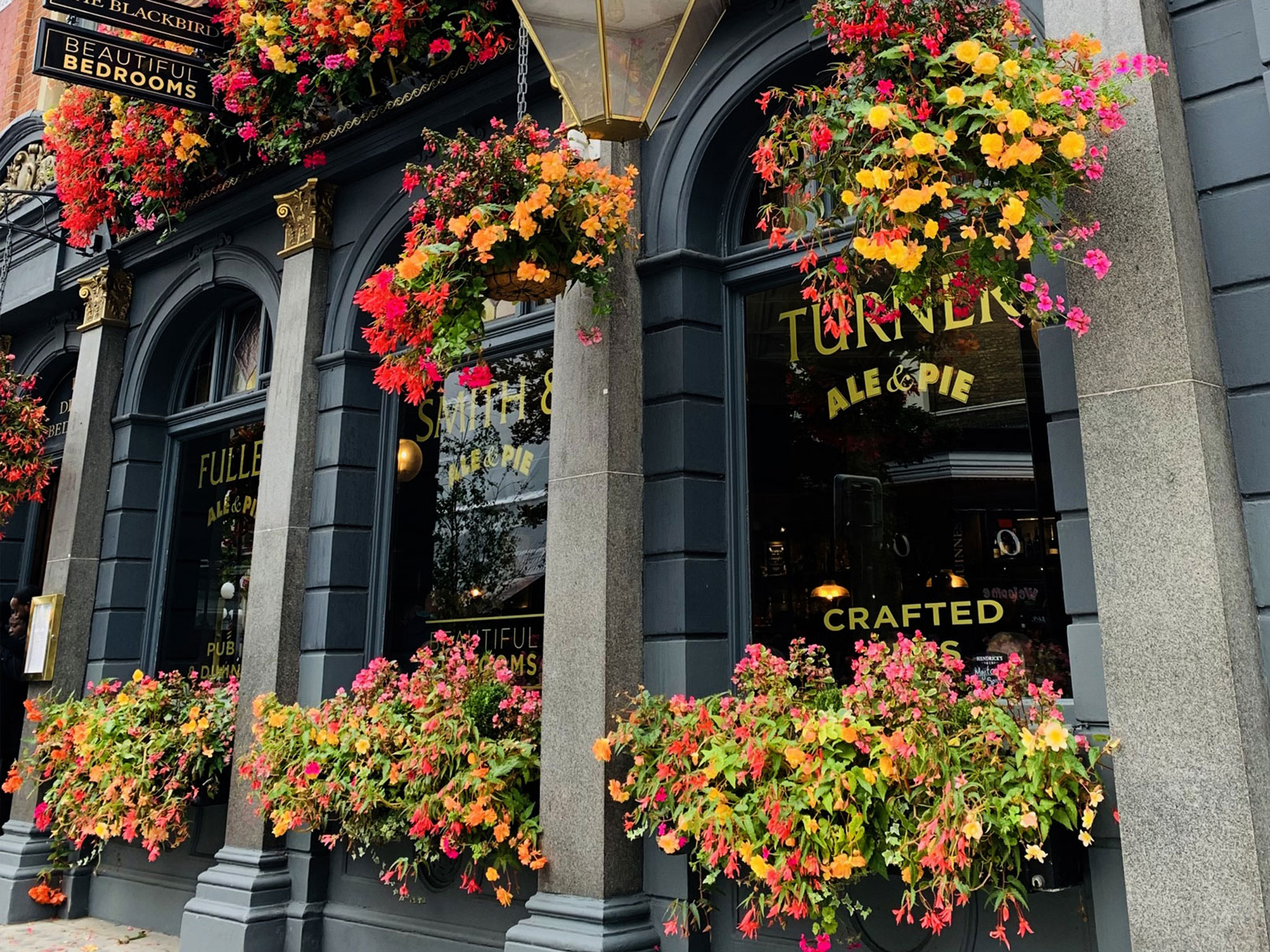 commercial external plant hanging displays for pubs