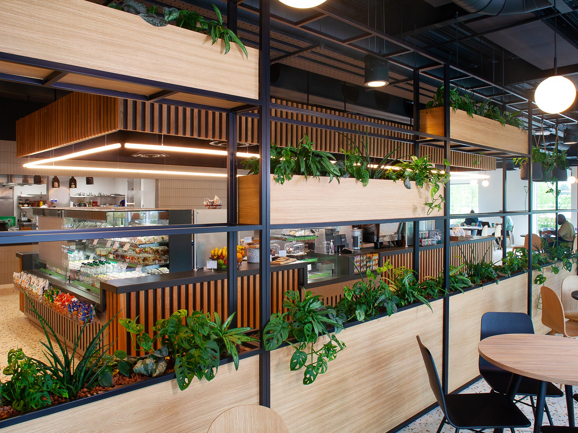 interior plant display dividers