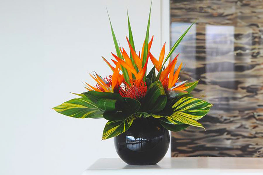 fresh flowers for reception areas