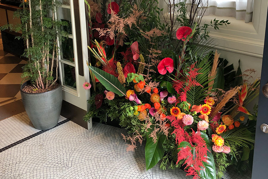 reception and front of house floristry