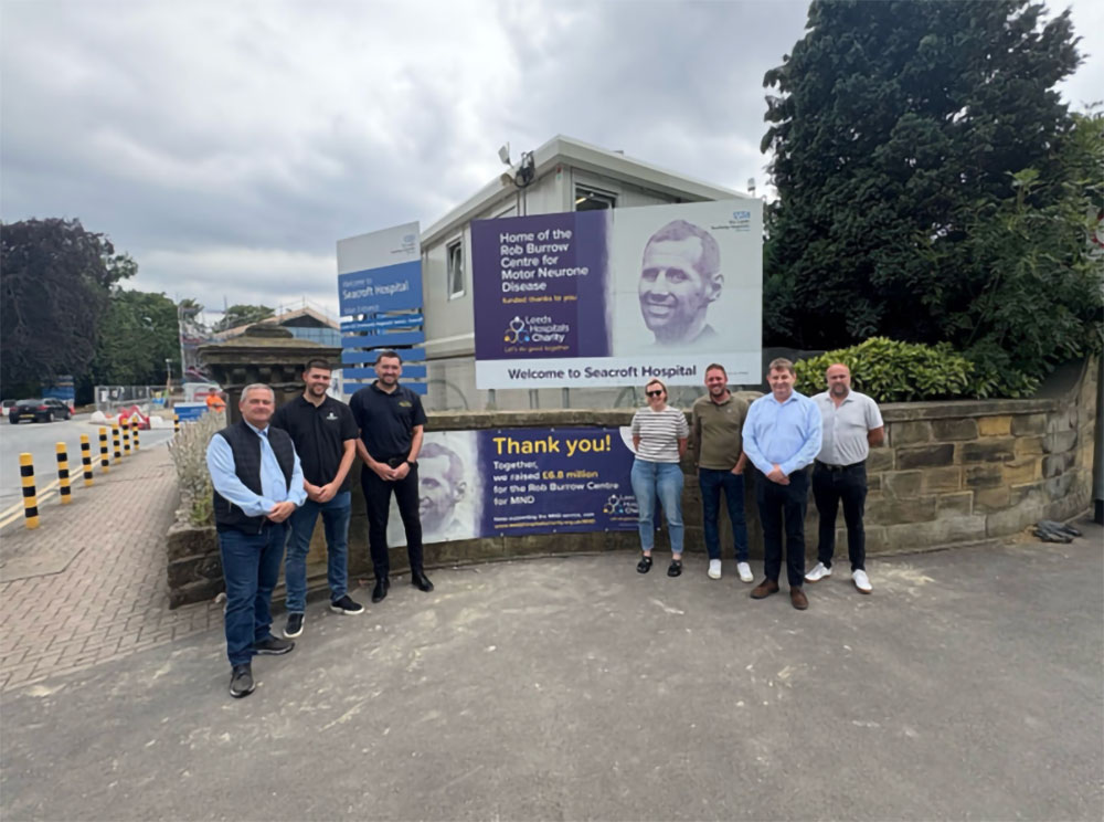 Gavin Jones deliver gardens for Rob Burrow Centre for MND