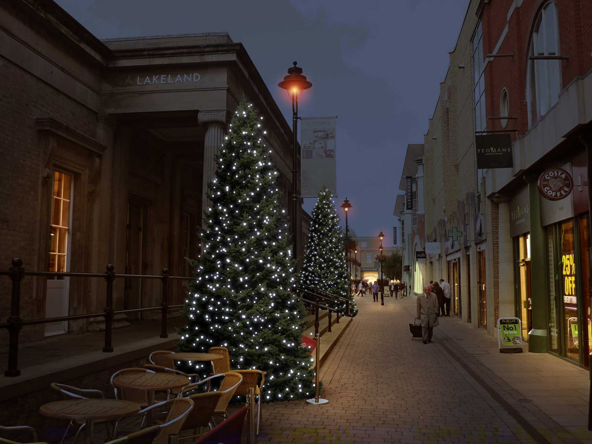 christmas light installations for high streets