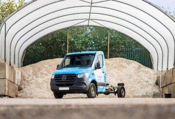 commercial proactive winter gritting contractor vehicle