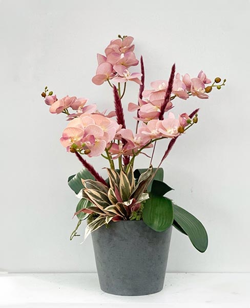 commercial artificial plant pink arrangement