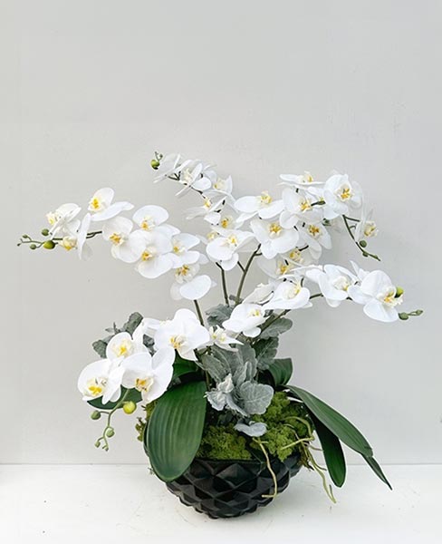commercial artificial plant white arrangement