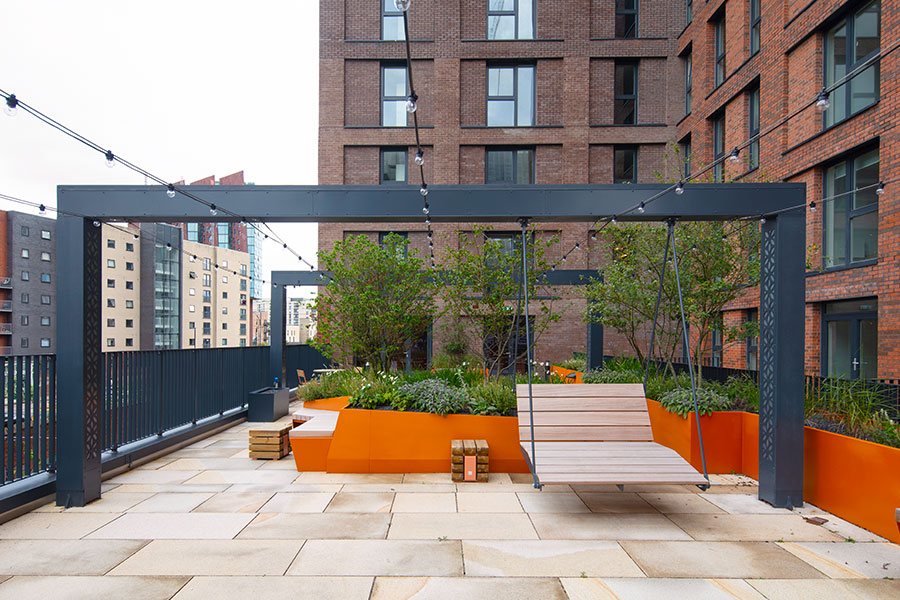 landscape construction metal structures and joinery